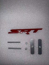 Red Metal SRT Front Grille Emblem Badge Fits DODge Challenger Charger Durango picture