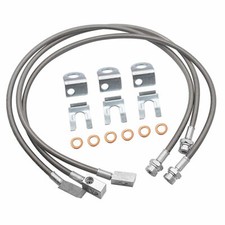 Extended Stainless Brake Lines For 87-06 Jeep Wrangler TJ YJ 84-01 Cherokee XJ picture