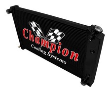 Atom Champion 3 Row Black Finish Radiator 17