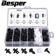 50/100pcs Auto Fastener Car Clips Mixed Body Push Retainer Pin Rivet Bumper picture