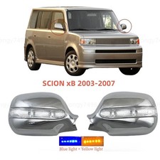 Chrome Car Trim Side Door Mirror Covers With LED Light For SCION xB 2003 - 2007 picture