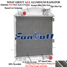 3-Row Radiator Fit 1917~1927 Ford Model T-Bucket 2.9L Chevy Configuration Engine picture