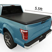 5.5FT 4-FOLD Soft Bed Tonneau Cover For 2015-2024 F150 F-150 Truck Waterproof picture
