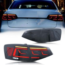 VLAND 2X LED SMOKED Tail Lights For VW JETTA MK6 2015-2018 Rear Lamp W/Animation picture