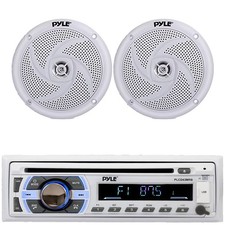 Pyle PLCD43MRB Marine AM/FM MP3 Stereo Receiver, 2x 5.25