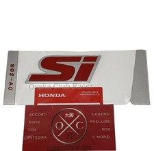 GENUINE OEM 99-00 Honda Civic Si Rear Emblem Badge Logo USDM EM1 75723-S02-A11ZB picture