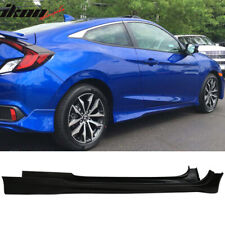 Fits 16-20 Honda Civic Coupe 2Dr Only HF-P Style Side Skirts Unpainted PU picture