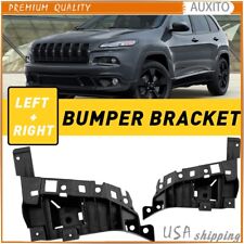 2PC Front Bumper Support Brace Mount Brackets For 14-18 Jeep Cherokee 68210065AD picture