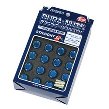 RAYS Duralumin Lock & Nut 19HEX L32 M12X1.5 Dura-Nuts Blue Anodized 20 Pieces picture