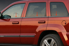 fit:2005-2009 JEEP GRAND CHEROKEE LAREDO Window Sill Trim Carbon Fiber Black 6Pc picture
