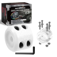 AUTMATCH Winch Cable Hook Stopper (1 pce) Fits Wire&Synthetic Ropes, White picture