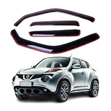 Fits Nissan Juke 2011-2017 Side Window Visor Sun Rain Deflector Guard In Channel picture