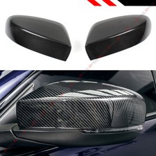 FOR 17-19 MASERATI GHIBLI QUATTROPORTE CARBON FIBER SIDE ADD ON MIRROR COVER CAP picture