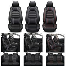 Luxury Leather Car Seat Cover For Ford Focus Fusion Escape Front Rear Full Set picture