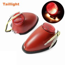 2x Motorcycle Taillight 12V Bulb Red Rear Brake Light For BMW M1 M1M M1S M72 R12 picture