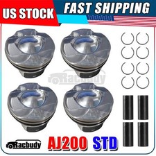 New STD Engine 4Pcs Piston & Ring Set AJ200 PT204 For Land Rover Jaguar 2.0T L4 picture