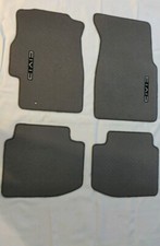 Fit Honda Civic 1996-2000 4Dr/2Dr Floor Mats Gray W/Emblem  2 (Nylon) picture