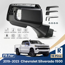 Side Mirror For 2019-2023 Chevy Silverado 1500 &Sierra W/Camera &BSD 16Pin Right picture