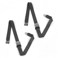 Frazer Nash 1948 - 1967 Airplane 2pt Charcoal Lap Bench Seatbelt Kit - 3 picture