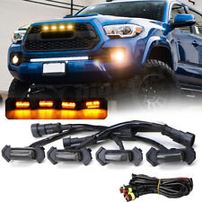 4pcs Raptor Style Amber Grille LED Light DRL For Toyota Tacoma TRD Pro 2016-2021 picture