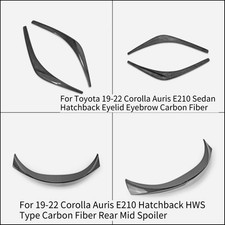 For 19-22 Corolla Auris E210 Hatchback Rear Mid Spoiler/Eyebrow Eye Lip Carbon picture