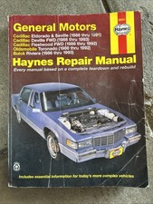 Used Haynes Repair Manual 38031 For 1986-93 Cadillac Oldsmobile, Buick VG Con picture