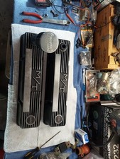 MICKEY THOMPSON ALUMINIUM FINNED VALVE COVER 140R-130L-50B PAIR SBC CHEVY picture