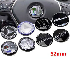 Fit For Mercedes Benz AMG 52mm 3D Steering Wheel Logo Cover Sticker ABS picture