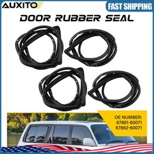 4PCS Outside Door Window Weatherstrip Seal For 90-1998 Toyota Land Cruiser FJ80 picture