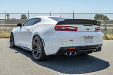 1LE Extended BLACK Rear Trunk Lid Wickerbill Spoiler For 16-Up Chevrolet Camaro picture