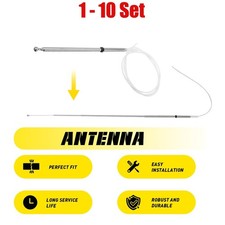 1-10Set for Toyota Lexus Land 1998-07 Cruiser Antenna Mast Stainless Replacement picture