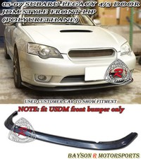 Fits 05-07 Subaru Legacy [US-Spec Front Bumper Only] JDM Style Front Lip (PU) picture