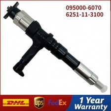 Diesel Fuel Injector 095000-6070 6251-11-3100 for Komatsu PC400-8 PC450-8 6D125 picture