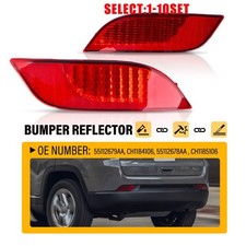 Fit for 2017-2023 Jeep Compass Rear Bumper Reflector Light Left & Right 2-20X picture