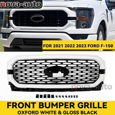 Oxford White Front Bumper Grille Upper Grill For 2021-2023 Ford F150 F-150 US picture