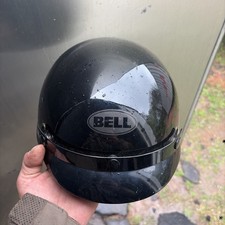 Bell Bandito Dot 08 Motorcycle Helmet Size Medium Black Half Helmet w/ Visor picture