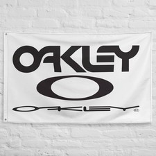 Oakley V2 Flag 3x5 ft Garage Banner Man Cave Wall Decor picture