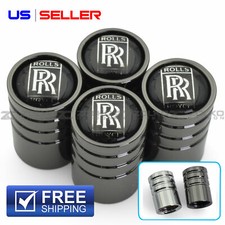 VALVE STEM CAPS WHEEL TIRE 4PC 2 COLOR OPTION FOR ROLLS ROYCE - US SELLER picture