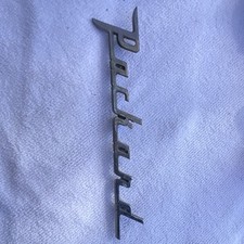 Packard USA 1950s Vintage Wheaties Premium Metal Car Emblem Badge picture