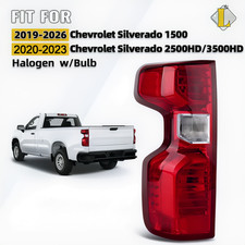 For 2019-2026 Chevy Silverado 1500 2500HD 3500HD Halogen Taillight Driver W/Bulb picture