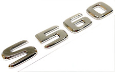 #2 S560 CHROME FIT MERCEDES REAR TRUNK EMBLEM BADGE NAMEPLATE DECAL LETTERS picture