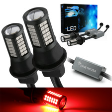 Syneticusa 7443 64-LEDs All-in-One Red Front Turn Signal Parking Light Bulb V3 picture