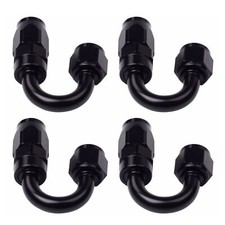 4Pcs Universal 6AN 180° Swivel Hose End Fitting Adaptor For CPE Oil Fuel Line picture