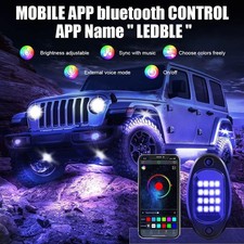 RGB LED Lights Wireless Underbody Car Exterior Atmosphere Lights Kit picture