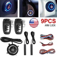 Keyless Entry Engine Start Alarm System Push Button Remote Starter Stop Car SUV picture