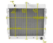 1970 1971 1972 Plymouth Duster / Valiant 4 Row CA All Aluminum Radiator picture