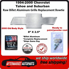 1994-2000 Chevrolet Tahoe & Suburban RAW ALUMINUM Grille Bowtie Emblem 96017RAW picture