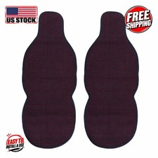 For Hummer Antiperspirant Seat Cover Front 2x. (Black-Red) picture