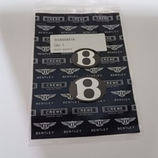 2012+Bentley Continental Gt Gtc Flying Spur Front#Rear Black Hood Bonnet Badge picture