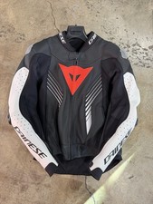 Dainese Men's Super Speed 5 Perforated Leather Motorcycle Jacket Size 52 picture